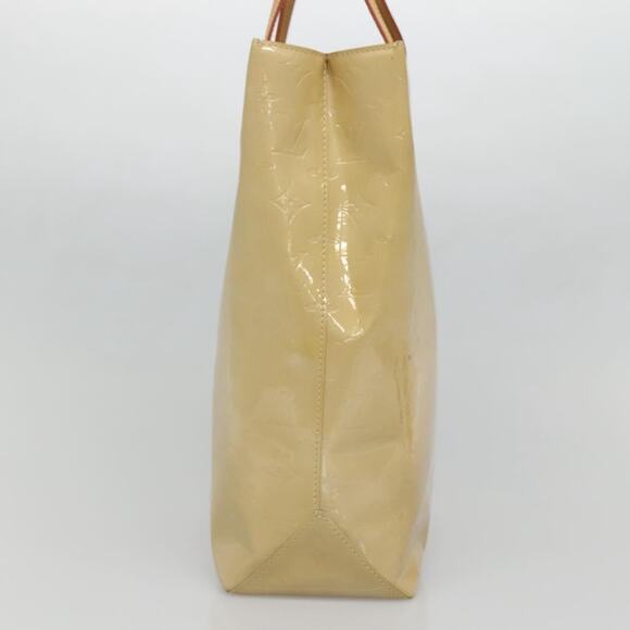 LOUIS VUITTON Monogram Vernis Reade MM Hand Bag Beige M91141 - Picture 5 of 12